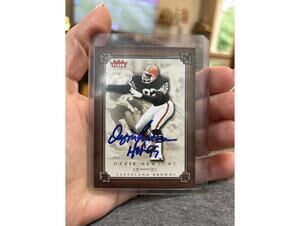 Ozzie Newsome Signed Fleer Greats Card - Cleveland Browns